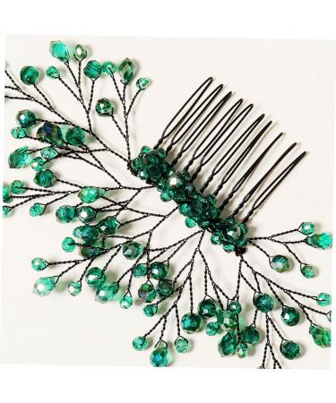 Ipetboom Green Branches and Leaves Hair Comb Leaf Hair Comb Decor Wedding Hair Accessories Wedding Headdress Crystal Leaf Headdress Wedding Crystal Hair Decor Leaf Comb Hairpin - Buy Online on GoSupps.com