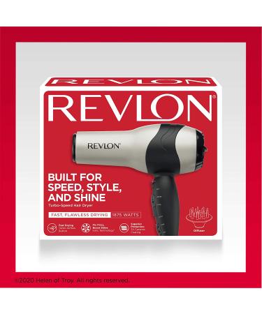 Revlon Turbo Hair Dryer | 1875 Watts | Fast Dry & Maximum Shine | Silver/Grey - Buy Online on GoSupps.com