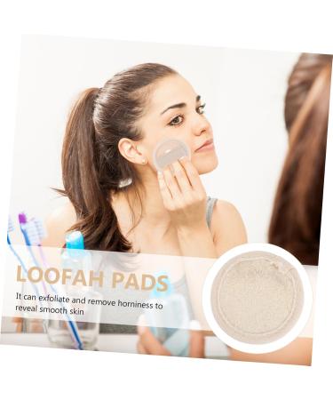 minkissy 3 Sets Loofah Face Wash Natural Loofah Facial Scrub Pad Women Cleaning Pads Loofah Makeup Puff Makeup Powder Puffs Facial Puff Round Makeup Sponge Cotton Makeup Set Miss Make up - Buy Online on GoSupps.com