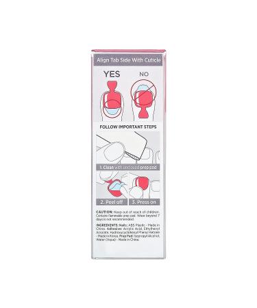 KISS imPRESS Fruity Candy Deep Red Pedicure Fake Toenails Kit | Square Shaped Press-On Nails with Prep Pad, Mini Nail File, Cuticle Stick | 24 Fake Nails - Buy Online on GoSupps.com