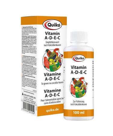 Quiko Vitamin ADEC 100ml - Vitamin supply for ornamental birds 100 ml - Buy Online on GoSupps.com