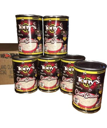 Tonys Clam Chowder, 3X World Champion, 15oz ounce (Pack of 6)