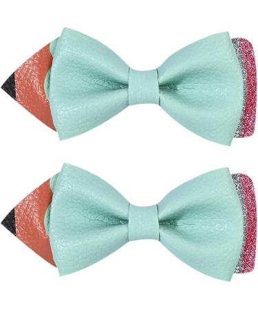 Pencil Hair Clip - Pencil Bows Hair Clips for Back to School - Unique Strong Hold Hair Clips Claw Clips School Hair Accessories for Kindergarten Students Lake Blue - Buy Online on GoSupps.com