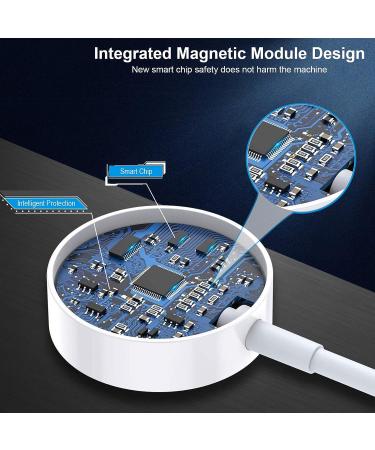 Apple MFi Certified 2 in 1 iPhone & Watch Charger - Magnetic iWatch Charging Cable with USB Wall Charger - Compatible with Apple Watch Series & iPhone 14/13/12/Pro/Max/XR/X - 6.6 FT - Buy Online on GoSupps.com
