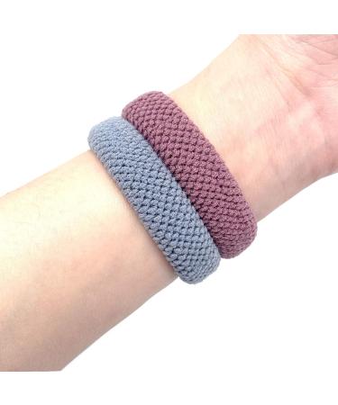 12 PCS Seamless Cotton Hair Bands for Thick, Heavy & Curly Hair - Large Thick Hair Ties for Women - Buy Online on GoSupps.com