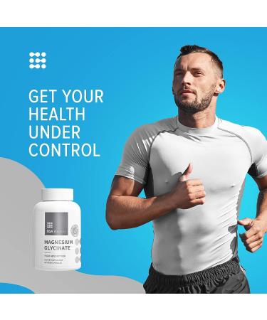 USA Medical Magnesium Glycinate Capsules | High-Absorption Formula for Optimum Health | Supports 300+ Bodily Processes | 60 Veggie Caps - Buy Online on GoSupps.com