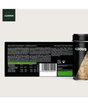 Magnesium Bisglycinate + Vitamin C B6 B5 | 200 Capsules | Magnesium Glycinate Maximum Absorption Easy Assimilation | Bones and Joints Muscles | Sleep Fatigue Stress - Buy Online on GoSupps.com