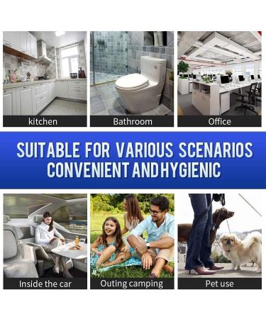 AuPHX 2.6 Gallon Biodegradable Trash Bags 100 Counts Kitchen Eco Friendly Garbage Bags Small Extra Thickening Trash Bags for Office Bathroom Kitchen Waste Home Yard Bins black - Buy Online on GoSupps.com