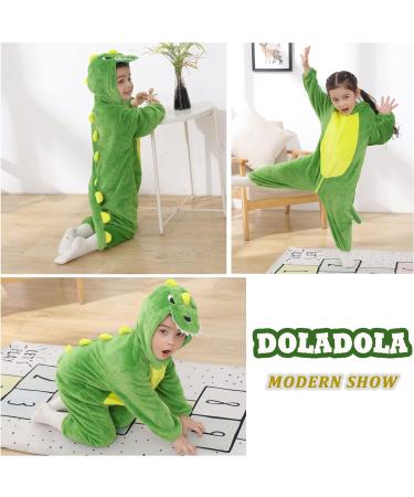 Doladola Baby Hooded Onesie Pajamas - 12-18 Months | Green Dinosaur Design - Buy Online on GoSupps.com
