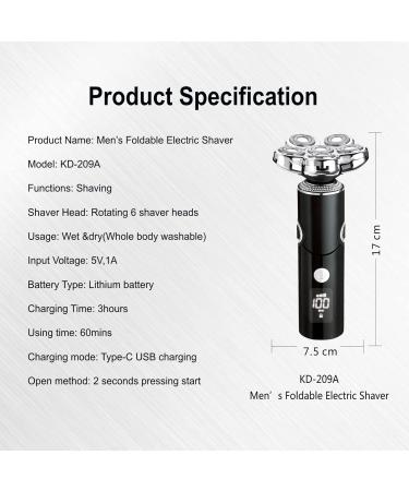 KEDA Electric Shaver - Waterproof Men s Head Shaver & Hair Clippers Grooming Kit Cordless Bald Razor with LED Screen & USB Charging - Buy Online on GoSupps.com