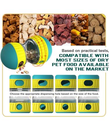 Interactive Treat Dispenser Dog Toy Dog Treat Dispensing Puppy Toys Rolling Dog Treat Dispenser Slow Feeder Reduce Boredom Improve IQ for Small Medium Large Dogs (Green) - Buy Online on GoSupps.com
