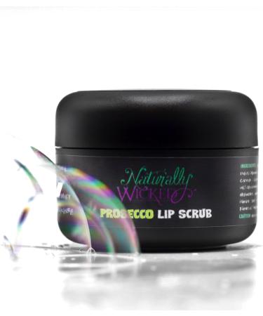 Naturally Wicked Prosecco Lip Scrub | Natural & Vegan Sugar Exfoliant For Lips | 15ml - Buy Online on GoSupps.com