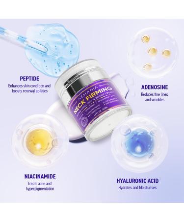 Korean Neck Firming Cream For Deep Neck Wrinkles Loose Skin & Neckline Care Peptide & Adenosine Tightening Cream with Hyaluronic Acid - Made in Korea 1.7 fl oz Purple1.7 1.7 Fl Oz (Pack of 1) - Buy Online on GoSupps.com