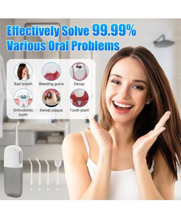 Buy Portable Water Dental Flosser | 4 Modes Cordless Oral Irrigator | Rechargeable & Waterproof Teeth Cleaning Tool - Buy Online on GoSupps.com