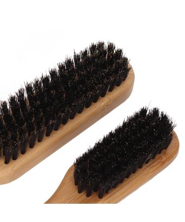 2pcs Beard Brush Set - Wooden Handle Skin-Friendly Barber Tool for Easy Beard Care & Cleaning - Buy Online on GoSupps.com