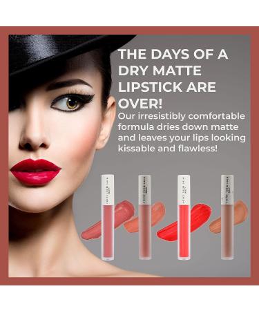 GIVE THEM LALA Matte Hydromatte Liquid Lipstick in Excuse You - Long Lasting & Lightweight Formula - Cruelty Free Lip Makeup - Buy Online on GoSupps.com