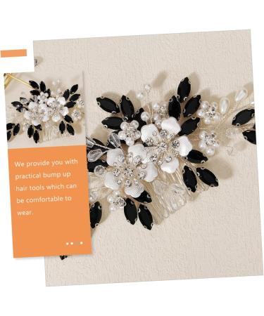 Didiseaon Pearl Flower Comb Leather Hair Tie Wedding Accessory Flower Hair Decor Bridal Hair Decor Bridal Hair Accessories Bra Extenders Wedding Supplies Bride Rhinestones Delicate - Buy Online on GoSupps.com