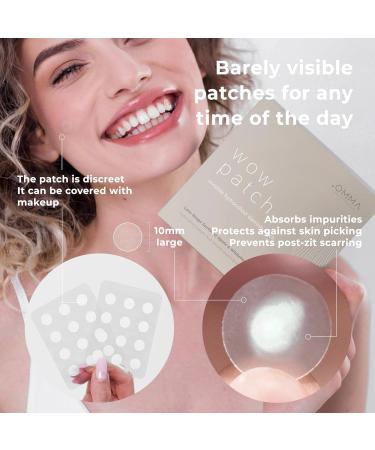 OMMA Pimple Stickers - Hydrocolloid Acne Treatment | 72 Korean Zit Patches with Salicylic Acid for Spot Treatment & Whitehead Extraction - Buy Online on GoSupps.com