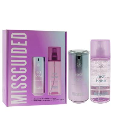 Missguided Real Babe for Women - 2 Pc Gift Set 2.7oz EDP Spray 7.4oz Body Mist - Buy Online on GoSupps.com
