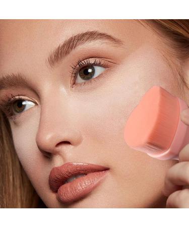 HunicandIU Applicator Brush for Liquid Foundation Blending Brush for Liquid Foundation - Concealer Brush Portable Cosmetic Blending Brush Brush for Liquid Powder Foundation for Everyday Use Pink - Buy Online on GoSupps.com