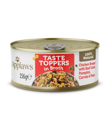 APPLAWS Chien Canette Topper Poulet HIGA Tern Verd Bouillon 12 X 156 GR