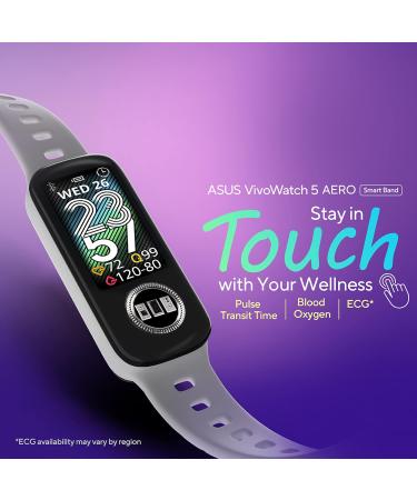 ASUS HC-C05 VivoWatch Aero 5 - Waterproof Fitness Tracker with Step Monitoring Heart Rate Altimeter & More | International Shipping - Buy Online on GoSupps.com