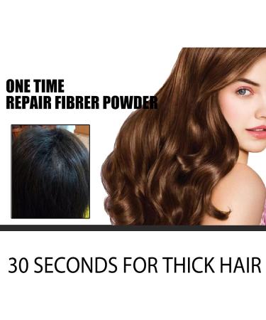Hair Thickening Fiber Powder - 12g Hair Building Fibers for Men & Women | Instant Hair Loss Concealer & Fuller Look | Natural Black - Buy Online on GoSupps.com