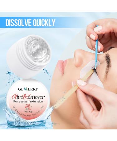 GEMERRY Lash Extension Remover 10g - Gentle Cream Formula for Sensitive Skin Quick Dissolve Lash Glue Remover for Eyelash Extensions (Rose) - International Shipping Available - Buy Online on GoSupps.com