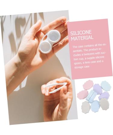 Homsfou 10 Pack Colored Contact Lens Holders | Eye Care Containers | Travel-Friendly Lens Cases with Mirror & Solution Foil - Buy Online on GoSupps.com