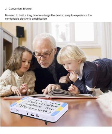 Electronic Reading Aid Digital Magnifier 15 Modes 4x-32x Unlimited Zoom 1080P30/720P60 Dual Lens for Reading Aids Senior Low Vision Inspection Handcraft Hobby - Buy Online on GoSupps.com