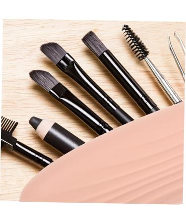 Angoily Pink Cosmetic Brush Bag - Travel Makeup Tool Organizer for Women | Beauty Tool Holder & Storage | Perfect for Makeup Artists - Buy Online on GoSupps.com