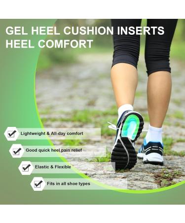 Plantar Relief Heel Spur Insoles - Gel Cushions & Orthopedic Inserts for Fasciitis & Ankle Pain - 4 Pairs - Buy Online on GoSupps.com