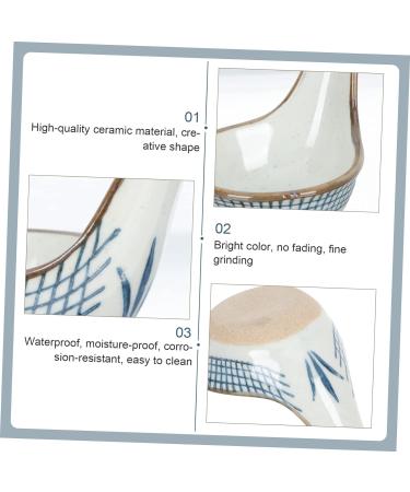 2pcs Caviar Spoon Ceramics Dessert Food 10x6cm Assorted Color - Buy Online on GoSupps.com