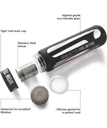  WOW TEA WOW TEA: Double Cocoa Tea - Matcha Cocoa Slimfit + Cocoa Slimfit + Black Infuser Bottle - Buy Online on GoSupps.com