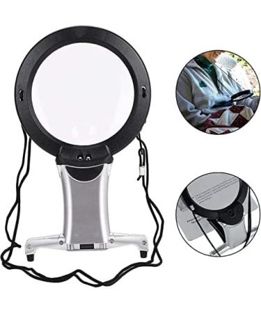 Magnifying Glass with Light Portable Hands Free LED 6X Magnifier Desk Stand Neck Hang Magnifier for Low Vision Visually Impaired Seniors Ly Reading HaoAMZ - Buy Online on GoSupps.com