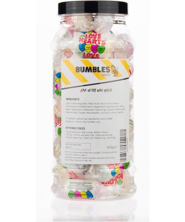 Love Heart Mini Rolls Sweets Gift Jar - Buy Online on GoSupps.com