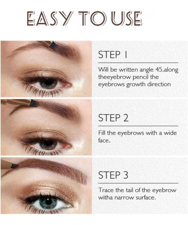 2PCS Whimsyard Eyebrow Pencil Whimsyard Magic Eyebrow Pencil 4 Tip Microblade Creates Natural Looking Brows Effortlessly 3D Waterproof Microblading Eyebrow Pencil Contouring Pen (Red Brown) - Buy Online on GoSupps.com