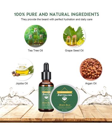 Buy Cusmay Beard Care Set for Men | All-in-One Gift Set with Shampoo Oil Balsam Comb & Shears - Perfect for Father's Day Valentine's Day & Christmas - Buy Online on GoSupps.com