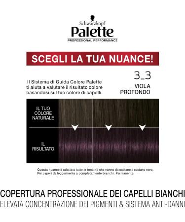 TESTANERA Schwarzkopf Palette Professional Performance Haarverf 3_3 dieppaars 50 ml 50 ml 15 ml - Buy Online on GoSupps.com