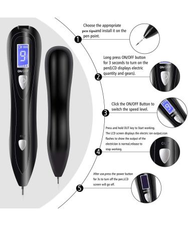 CHRERNA Skin Tags & Mole Removal Kit - 9 Modes Plasma Pen for Warts, Spots, Body & Facial Nevus - Buy Online on GoSupps.com