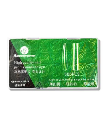 YOXIER Fake Tips Artificial Stick On Type Clear Long Nails Ornament Plentiful Quantity Birthday Gift A 1 Pcs