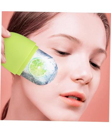 2-Pack Silicone Ice Cube Face Roller & Gua Sha Massager - Cooling Skin Care Tool for Glowing Complexion | 11.5x7cm - Buy Online on GoSupps.com