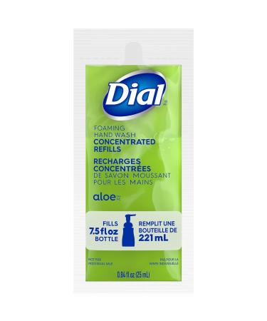 Dial Foaming Hand Wash Concentrated Refill 8 Pack - Aloe-scented 6.72 fl oz with Aloe Vera Extract - Buy Online on GoSupps.com