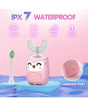 Kids Electric U-Shaped Toothbrush | 6 Modes | Full Mouth Baby Toothbrush IPX7 Waterproof - Buy Online on GoSupps.com