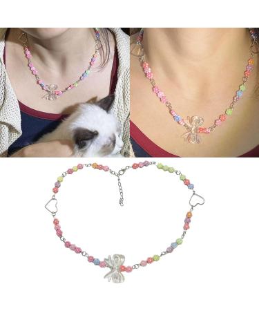 Oralgos Colorful Pearl Necklace for Women | Adjustable Bohemian Collar | Perfect Party Accessory - Buy Online on GoSupps.com