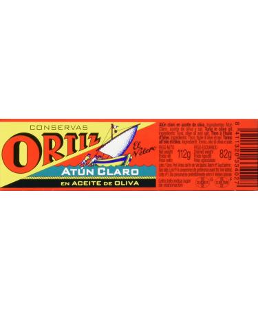 Buy Conservas Ortiz At n Claro - Finest Yellowfin Tuna Pack of 2 (2 x 112g) | Premium International Shipping - Buy Online on GoSupps.com