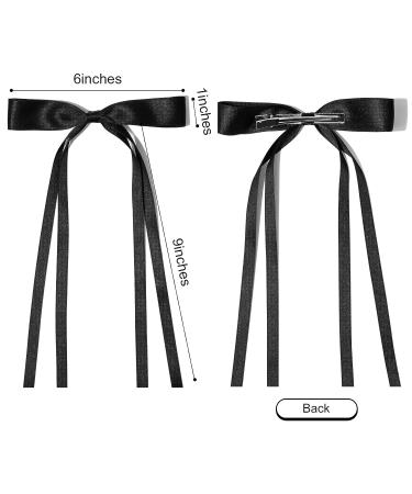 6PCS Hair Bows for Women and Girls - Hair Clip Accessories in Black, Beige, and White - Buy Online on GoSupps.com