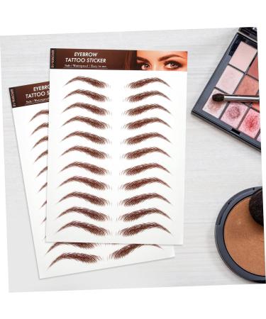 SOESFOUFU 5 Sheets Eyebrow Stickers Grooming Shaping Eyebrow Eyebrows Makeup Sticker Eyebrow Waterproof - Buy Online on GoSupps.com