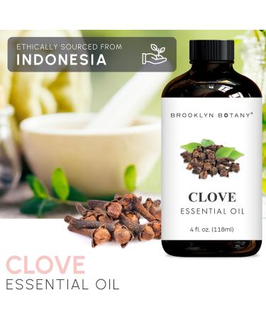 Brooklyn Botany Clove & Cedarwood Essential Oils 4 Fl Oz (Pack of 2) 100% Pure & Natural Spicy & Grounding Aromatherapy Blend - Buy Online on GoSupps.com