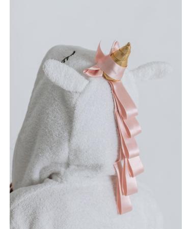 Ely Parker Unicorn Hooded Bathrobe for Kids | Super Soft Turkish Cotton Towel for Boys & Girls Ages 9-10 - Buy Online on GoSupps.com